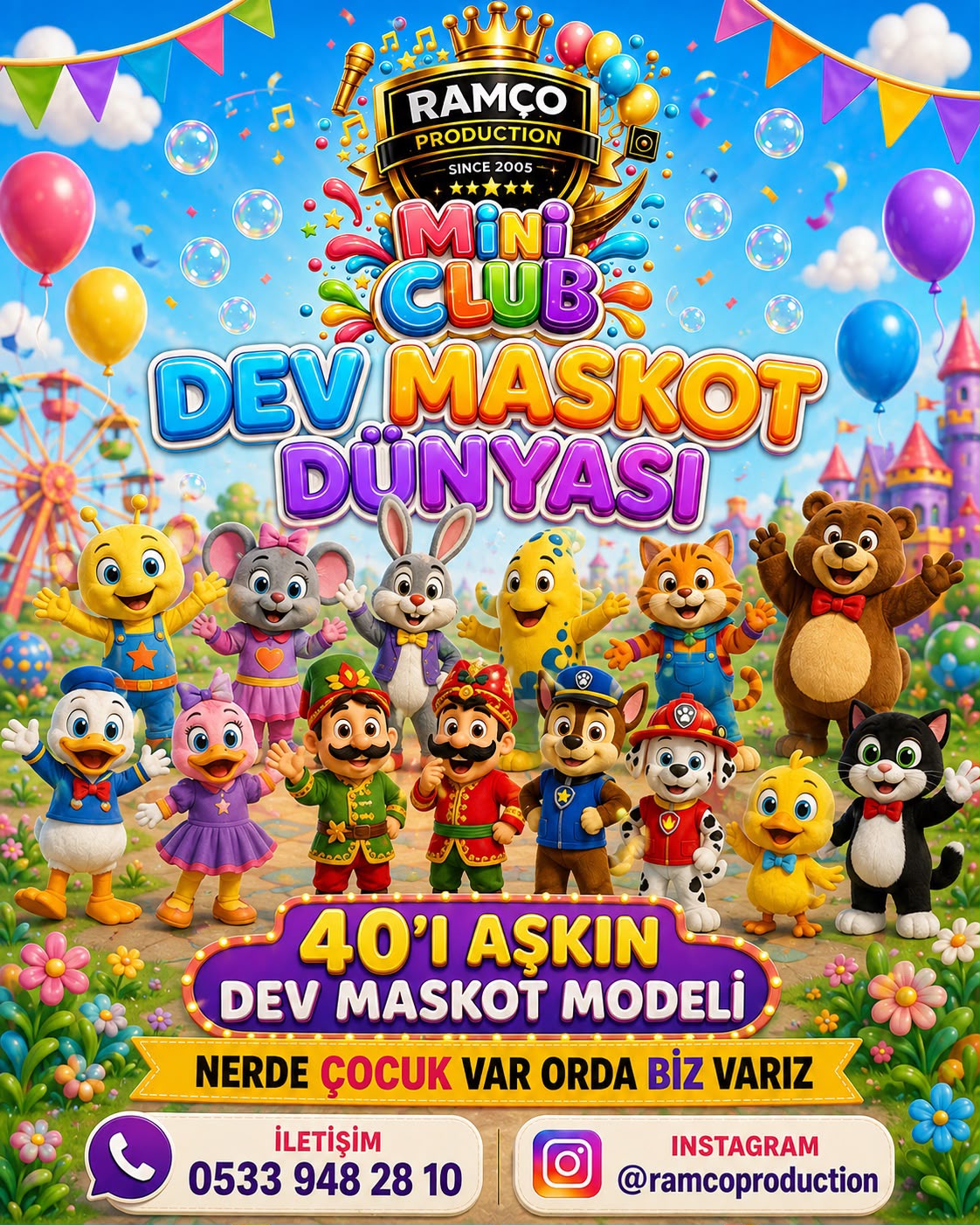 Dev Maskot Dünyası - Kırklareli Organizasyon